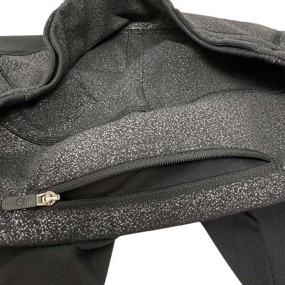 Lululemon Women’s Black Silver Gray Speckled Print Leggings Size 6 W5BPPSZ404 - Picture 11 of 16